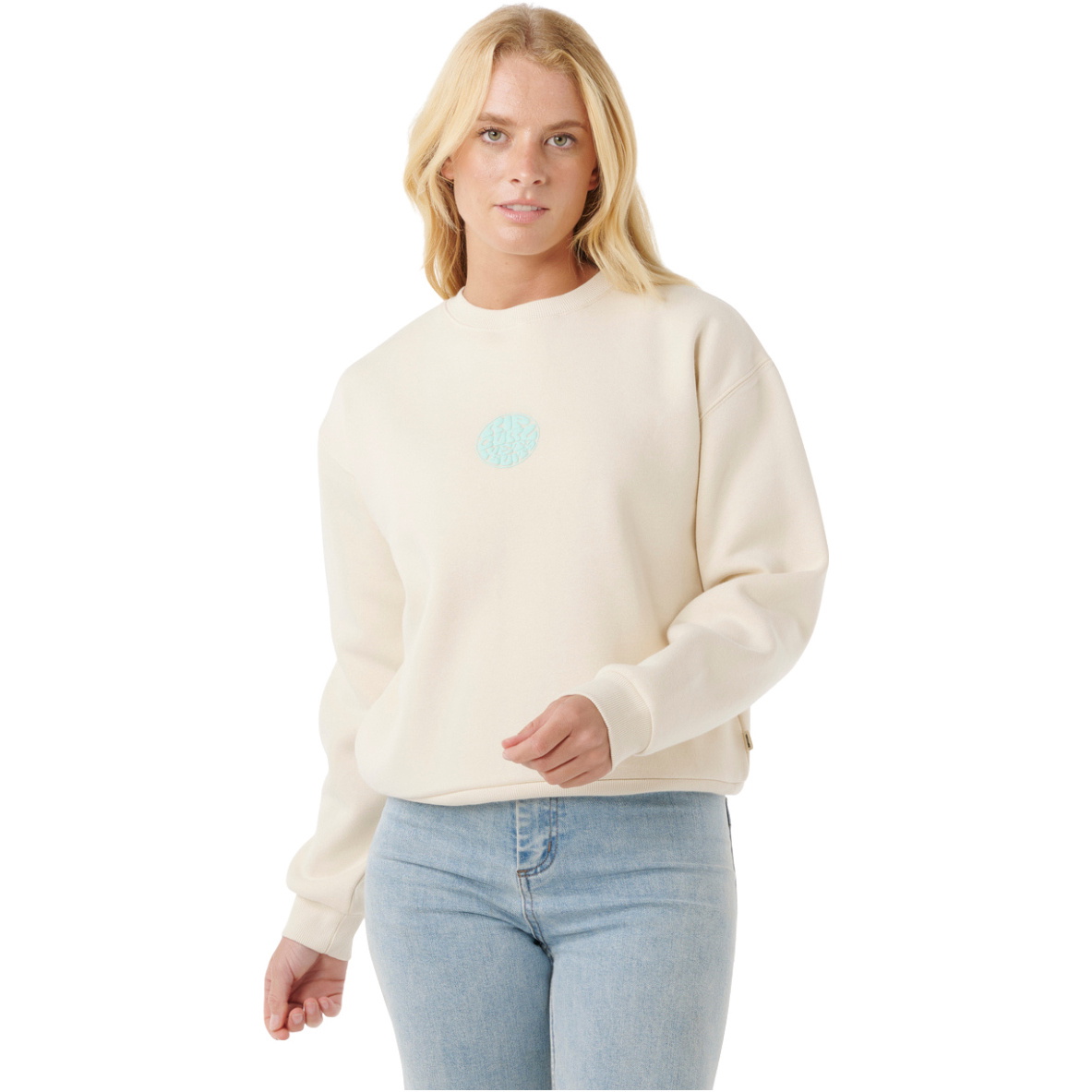 2025 Rip Curl Mujer Icons Of Surf Relajado Crew 09SWFL - Shell